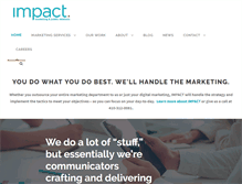 Tablet Screenshot of impactmarketing.net